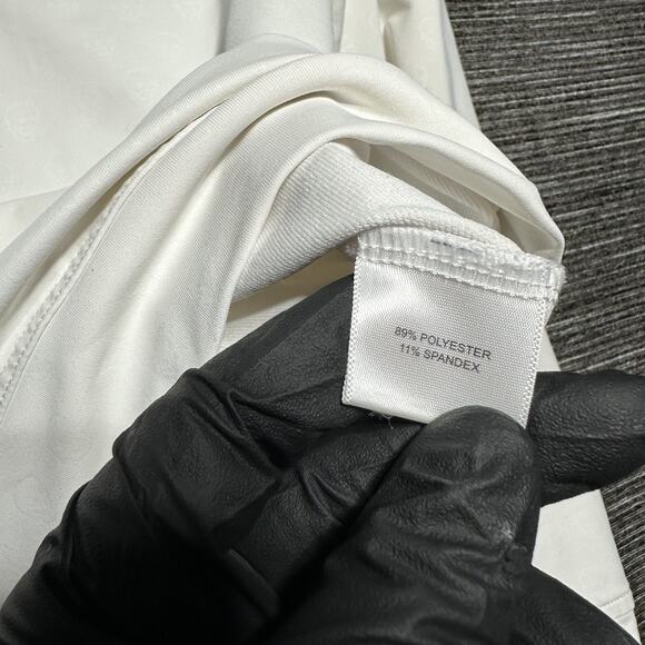 Peter Millar Pullover Boys Small 7-8 White Skull AOP Long Sleeve Golf - Picture 12 of 16